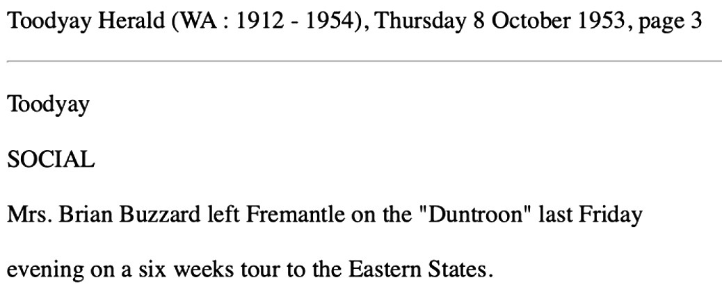 Don departs Toodyay for holiday